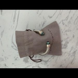 David Yurman Bracelet Prasiolite & Gold 7mm